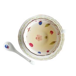Cups and Saucer Set with Spoon Mug Cup Ceramic Tea Cup Tea Cup Set 5.4OZ