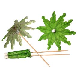 [Coconut Tree] 50 Pcs Disposable Bamboo Cocktail Pick Party Supply Bar Ware