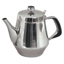 Stainless Steel Gooseneck Tea Pot w/Vented Hinged Lid, 32 Fluid Ounces (4-5 Cups) by Pride Of India 32 oz